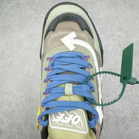 Off-White Odsy-1000 Platform Sawtooth Sneakers Black - Picture 4 of 9